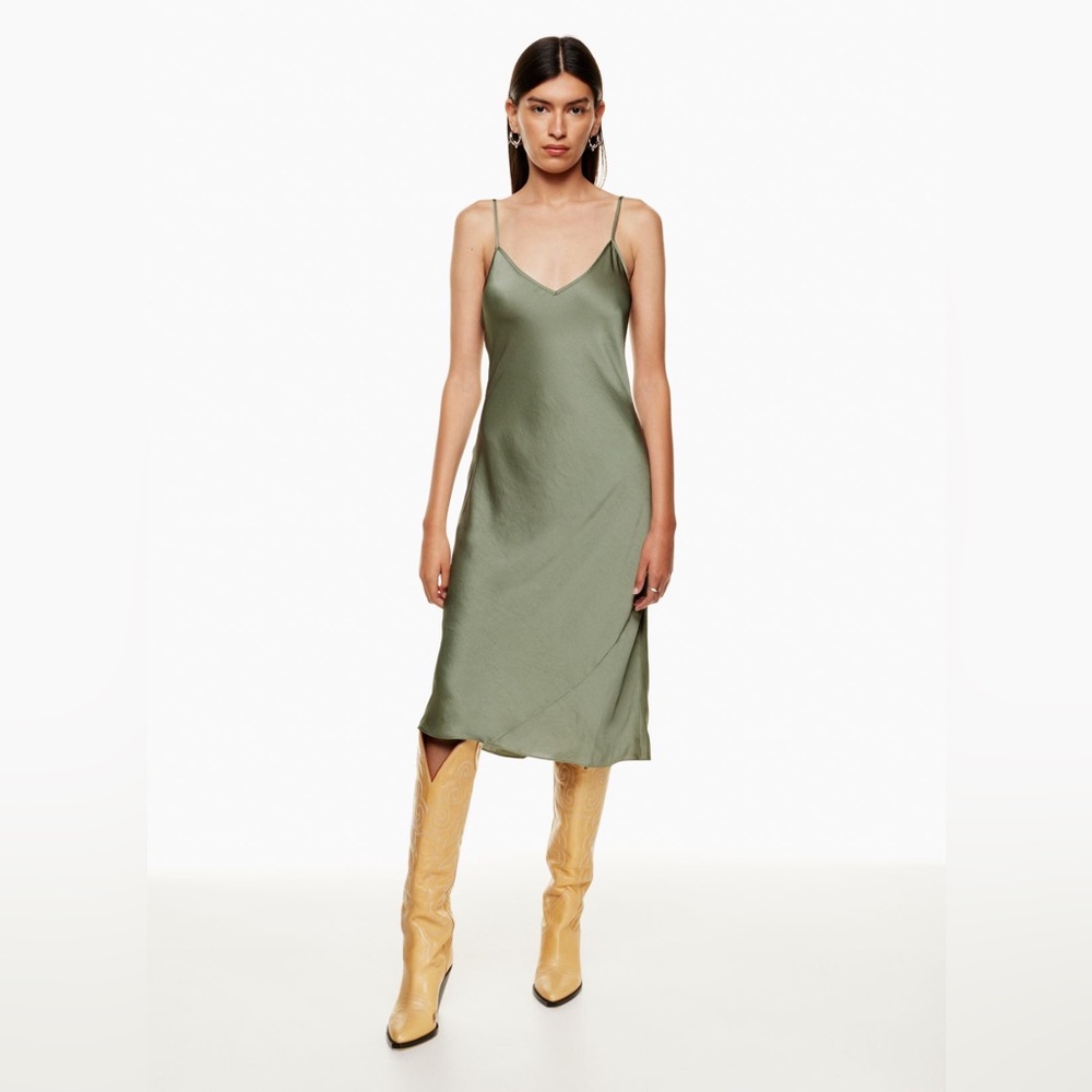 Aritzia Wilfred Only Slip Midi Dress